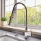 Alfi Brand Polished Chrome Square Kitchen Faucet with Black Rubber Stem ABKF3023-PC - alternate 1